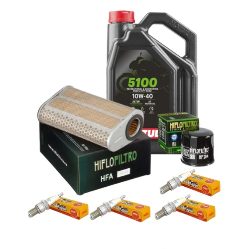 GAZOOBIKE Pack Révision Filtre Huile Air Bougie HONDA CB 600 F Hornet PC41 2007 à 2011