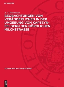 Beobachtungen Von Vernderlichen in Der Umgebung Von Kapteyn-Feldern Der Nrdliche - Picture 1 of 1