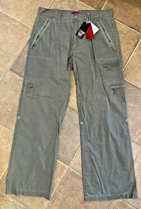 D555 Vintage Cargohose Herren Neu mit Etikett gewaschene Baumwolle 148405 Batterie XL 33 ins Y2K - Bild 1 von 23