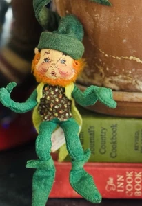 Vintage 1986 Annalee '87 Kobold Mobilitee Puppe Poseable Bendie St Patrick’s - Bild 1 von 7