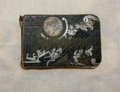 Rare 1880's AUTOGRAPH BOOK- Gorgeous! Antique Victorian Vintage "Olive Stiltz" Foto 1 de 4