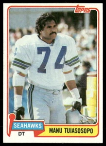 Manu Tuiasosopo 1981 Topps #320 Seattle Seahawks Football Card - Imagen 1 de 2