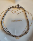 Pandora Srebrna bransoletka z łańcuszkiem węża 21cm