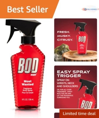 Most Wanted 8 oz spray corporal masculino: experiência em fragrância habilmente trabalhada - Imagem 1 de 4