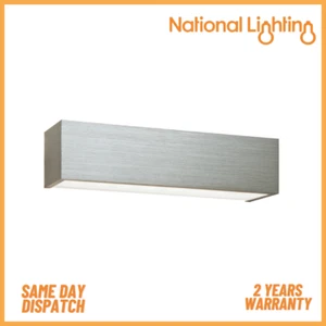 SHALE Up Down LED Wall Light IP20 Warm White Brushed Silver Indoor Lights - Picture 1 of 4