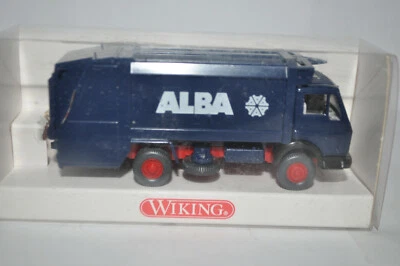 Wiking 641 01 MB 1619 RefuseTruck ALBA (Stahl Blue) - NEW w/Pkg - Image 1 of 4