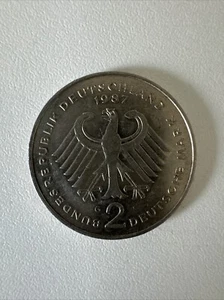 Zwei DM - Deutsch Mark 1987 - Bild 1 von 2