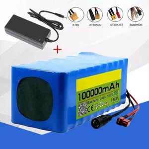 10S4P 36V 100Ah Lithium Ionen Batteriepack Akkupack mit Ladegerät ebike Scoote - Bild 1 von 16