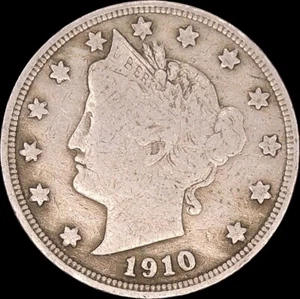 1910 5C Liberty Head "V" Nickel Uncertified Circulated - Picture 1 of 2
