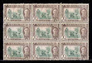 SARAWAK - SCOTT 192 - 1950 KGVI $ 1 KELABIT SMITHY - SCHWARZ/9 - GEBRAUCHT - SCV $ 45 - Bild 1 von 2