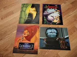 Disney Store Exclusive lithograph prints sleeves MINT Lion King Toy Story more - Picture 1 of 2