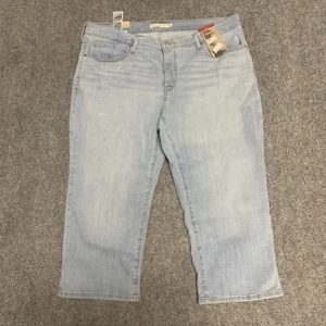 Levis Jeans Womens Size 18W 311 Shaping Skinny Capri Stretch Pants Ladies - Picture 1 of 11