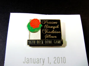 Ohio State Buckeyes Oregon Ducks Pin Football NCAA Rose Bowl 96th CA BCS Pinback - Picture 1 of 5