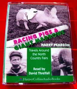 Harry Pearson Racing Pigs And Giant Marrows 2-Tape Audio Book David Threlfall - Picture 1 of 1