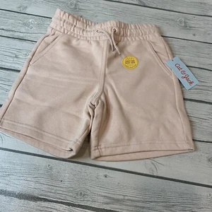 Cat & Jack Girl's Small Shorts Pull On Drawstring Knit Blush Pink Soft NEW - Picture 1 of 6