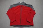 The North Face Jacket Men 2XL Red Softshell Wind-Resistant Raincoat Waffle Lined