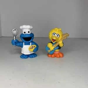 Cookie Monster (2010) & Big Bird (2012) PVC Hasbro Sesame Street Workshop - Picture 1 of 5