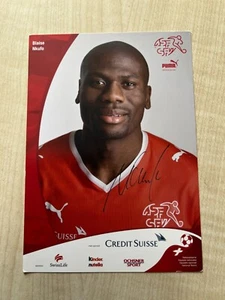 BLAISE NKUFO-Equipo Nacional SUIZA-Ex-Lausana-Mainz 05-Seattle Sounders-AK - Imagen 1 de 2