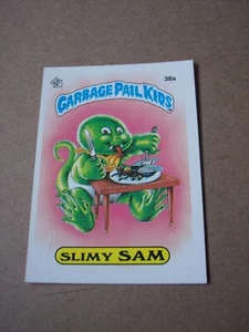 1985 Garbage Pail Kids Series 1 Slimy Sam 38a * GPK OS1 EX check photos - Picture 1 of 2