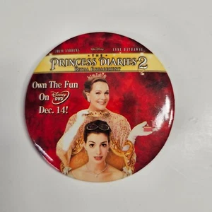 Disney The Princess Diaries 2 Film Werbung Vintage Pinback Pin Button - Bild 1 von 3