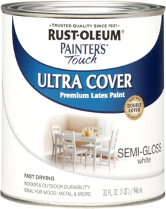 Rust-Oleum 1993502 Painter'S Touch Ultra Cover Multi-Purpose Brush-On Paint, 1 Q - Picture 1 of 12