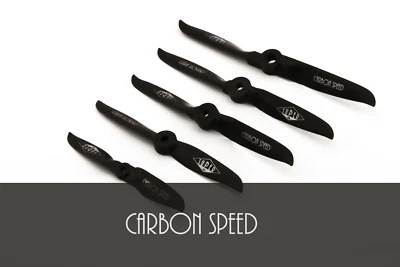 Carbon Speed Prop 4"-6" Zoll Ø 4,9/8mm Luftschrauben - Größe + Stückzahl wählen  - Bild 1 von 2