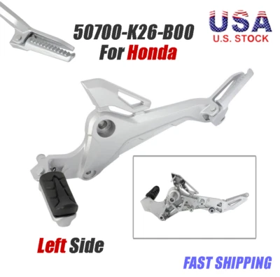 Montaje de clavija lateral izquierda y estriberas para Honda Grom 125/125A 50700-K26-B00 EE. UU. Foto 1 de 4