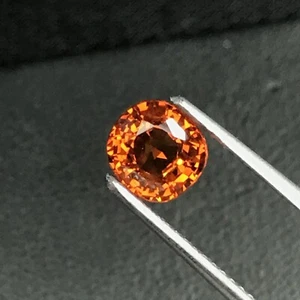 1,5 ct natürlicher facettierter Spessartit Granat Ovalschliff Afrika - Bild 1 von 5