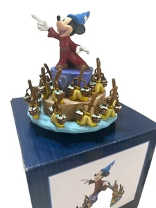 Disney Showcase Fantasia Sorcerer Aprentice Mickey rotierendes Musical LESEN - Bild 1 von 9