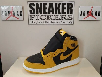 Air Jordan 1 Retro Alto OG (GS) - Talla: 4Y - 575441 701 - Polen / Blanco - Negro Foto 1 de 4