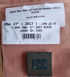 Apple iMac iMac 27" Zoll 5k Display, (2017)A1419 CPU i5-7500 3,4 GHz - Bild 1 von 2