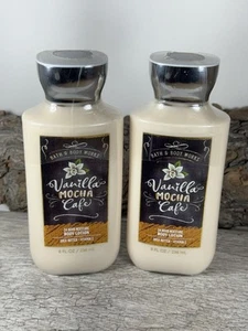 NEU 2x Bath & Body Works Vanille Mokka Cafe 24 Stunden Feuchtigkeit Körperlotion 8 Oz. - Bild 1 von 1