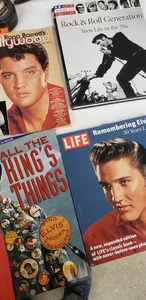 Lot of 3 Vintage Elvis Presley Books &1 Magazine Various Titles MH 1025 - Picture 1 of 1