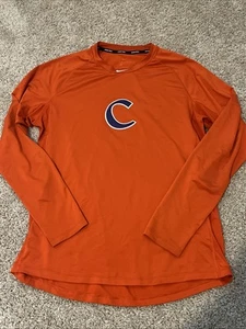 Clemson Tigers Nike Pro Combat Baseball team issued DriFit shirt Size Large - Picture 1 of 4