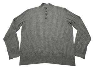 Maglione Uomo UNTUCKit 100% Cashmere La Frenz Maglia Cavo Taglia Media Grigio 35904 - Foto 1 di 9