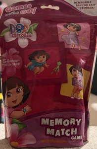 Dora The Explorer Memory Match Game On The Go! Resealable Bag For Easy Storage! - Picture 1 of 3