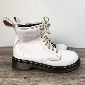 Dr. Martens weiße Stiefeletten Gr. Youth 3 Alternative Grunge Doc Martens Retro - Bild 1 von 5
