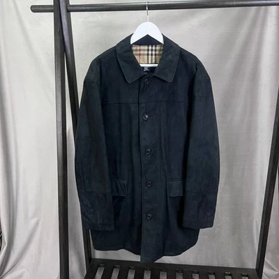 Burberry London Men’s Suede Coat Size 50 - Image 1 of 4