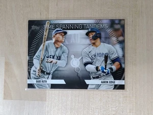 Babe Ruth Aaron Judge 2023 Topps Update Time Spanning Tandems #TS-7 Yankees - Bild 1 von 2