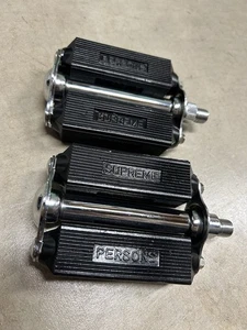 Pair Of Persons Supreme Mens Bicycle 1/2" Pedals Monark Schwinn Whizzer Vintage - Picture 1 of 5