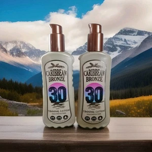 Caribbean Bronze Tanning Lotion Bräunungsbeschleuniger Sonnencreme 200ml LSF 30 - Bild 1 von 2