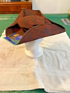 Kostüm Halloween Hut Pirat Braun Kunstleder Med To Lge Neu Mit Etikett - Bild 1 von 3