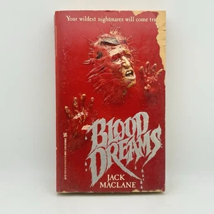 Blood Dreams – Jack MacLane – 1989 Zebra Horror 1st Edition PB – Vintage Evil! - Picture 1 of 8