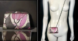 Vintage EMILIO PUCCI mini Evening Bag S/S 2006 CHRISTIAN LACROIX Pretty In Pink - Picture 1 of 14