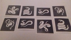30 x snake stencils boys for glitter tattoos Fund raising children boys - Picture 1 of 1