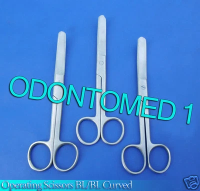 3 OPERATING DISSECTING SCISSORS 6" CVD BLUNT BLUNT  - Image 1 of 3