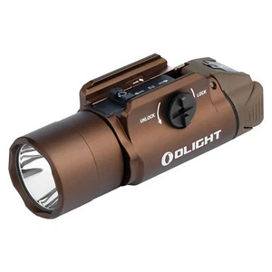 Linterna de montaje en riel de largo alcance Olight PL Turbo Valkyrie 800 lúmenes (bronceado del desierto) - Imagen 1 de 11
