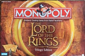 Monopoly Lord of the Rings Trilogy Replacement Pieces Tokens Cards Board Money