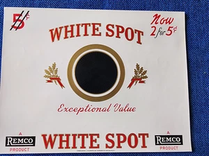 White Spot Außergewöhnliches Wert Ein Remco Produkt Inneres Etikett Zigarrenkiste - Bild 1 von 5