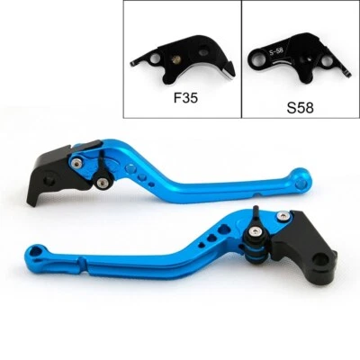 Long Brake Clutch Levers For Suzuki GSXR600 GSXR750 06 -10 GSXR1000  05-06 Blue Foto 1 de 4